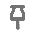 Pin annotation button. It resembles an image of a pin.